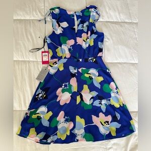 Vince Camuto Blue Floral Dress